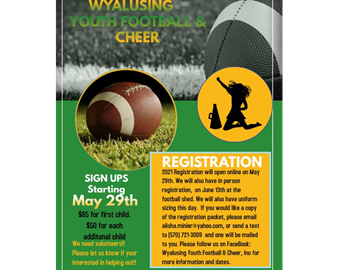 little league football & cheer registration Template